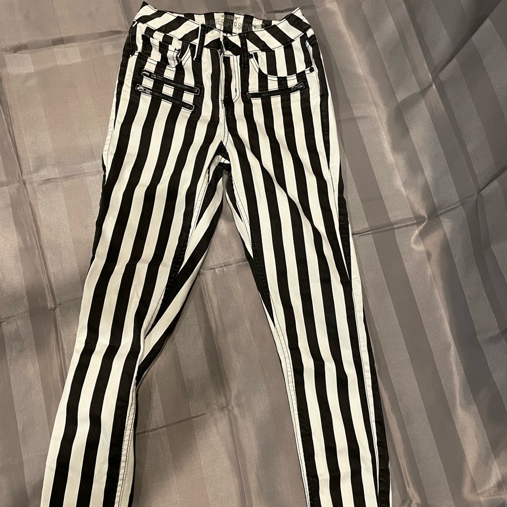Womens Striped Hot topic pants
